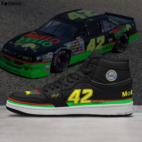 Kyle Petty Custom Shoes Yello #42 Livery 1992 Livery Mello Racing Shoes - 6