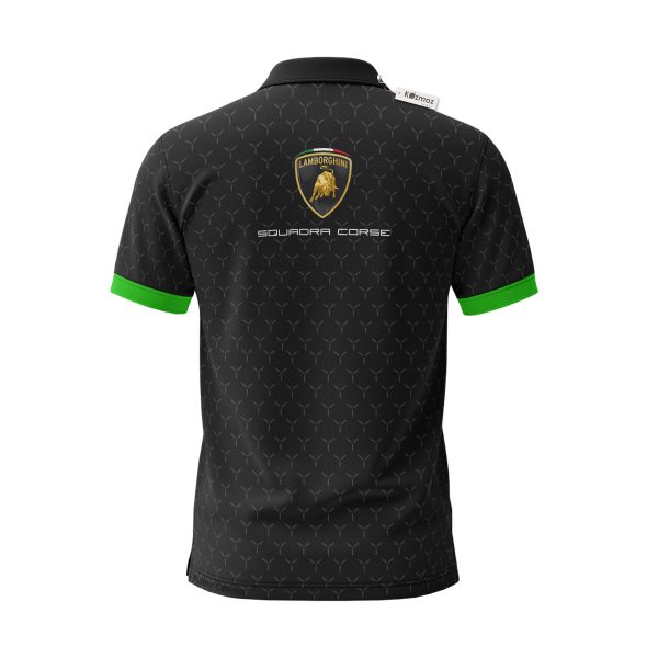 Lamborgh Squadra Corse 2026 Black Custom Polo Shirt - 7