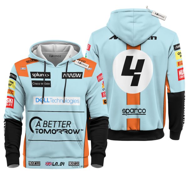 Last Lap Lando ML F1 Monaco GP Gulf Edition Costume Racing Suit - 8