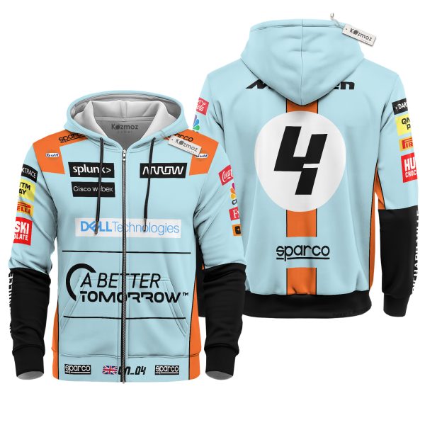 Last Lap Lando ML F1 Monaco GP Gulf Edition Costume Racing Suit - 9