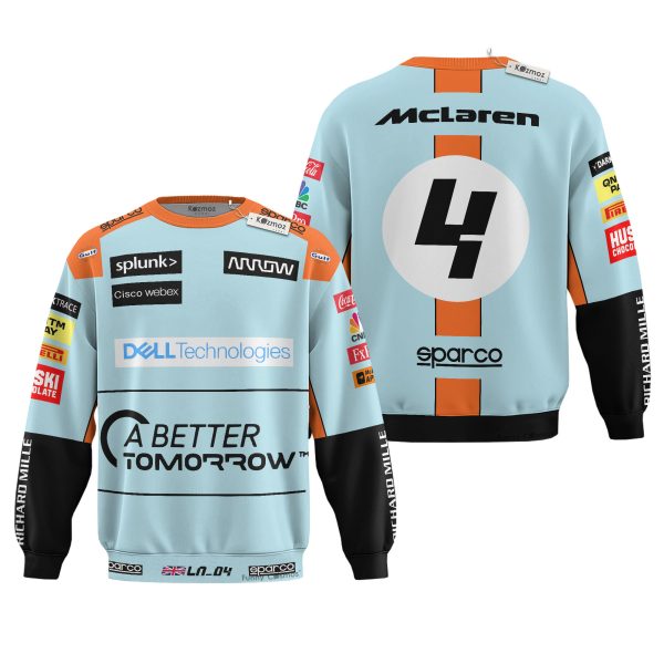 Last Lap Lando ML F1 Monaco GP Gulf Edition Costume Racing Suit - 10