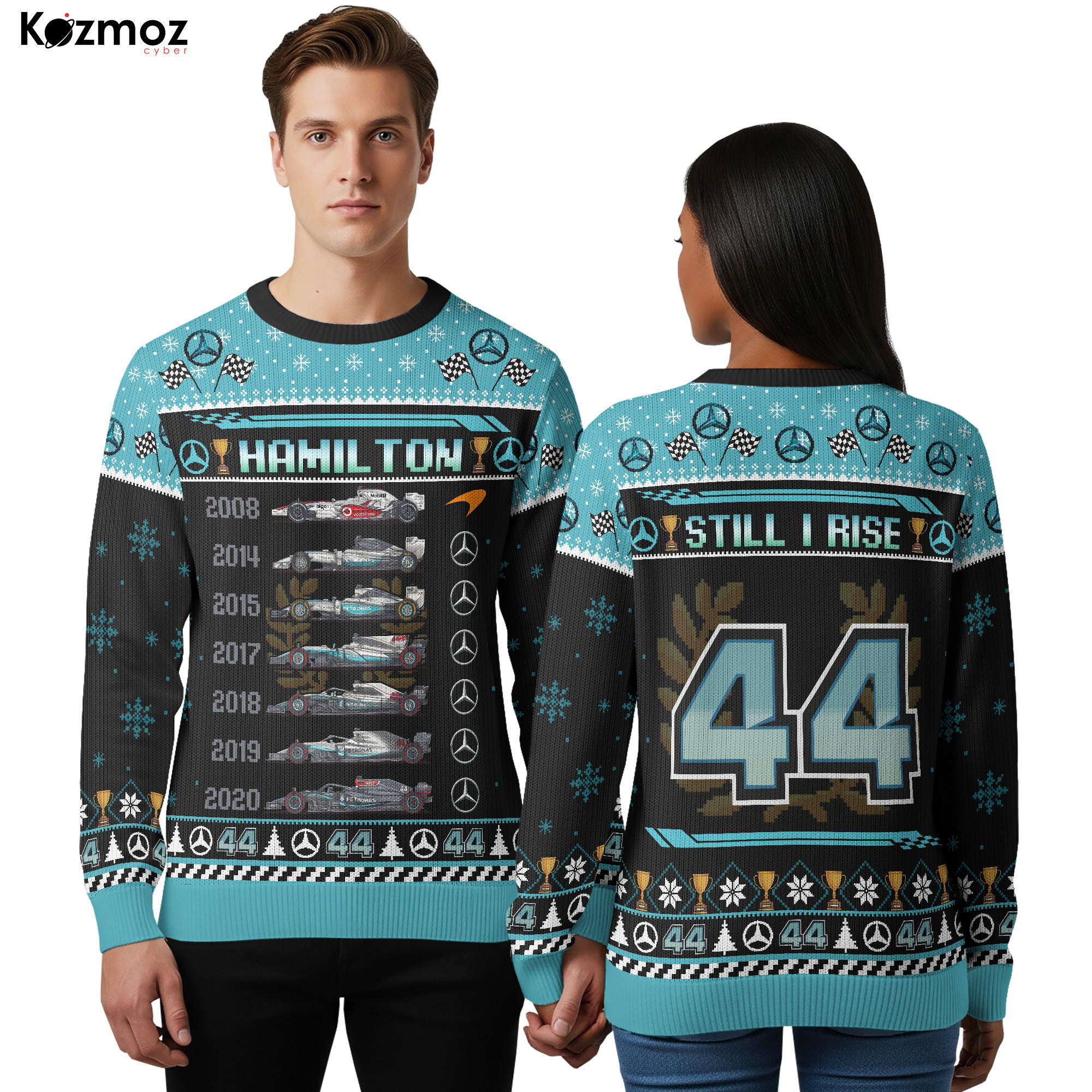 Lewis Hamilton  Racing Ugly Xmas Sweater