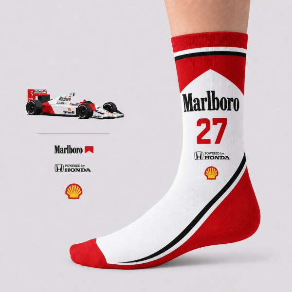 Magic Senna AJ1 Sneakers McLaren Honda MP4-5 Livery 1990 Custom Racing Shoes - 11