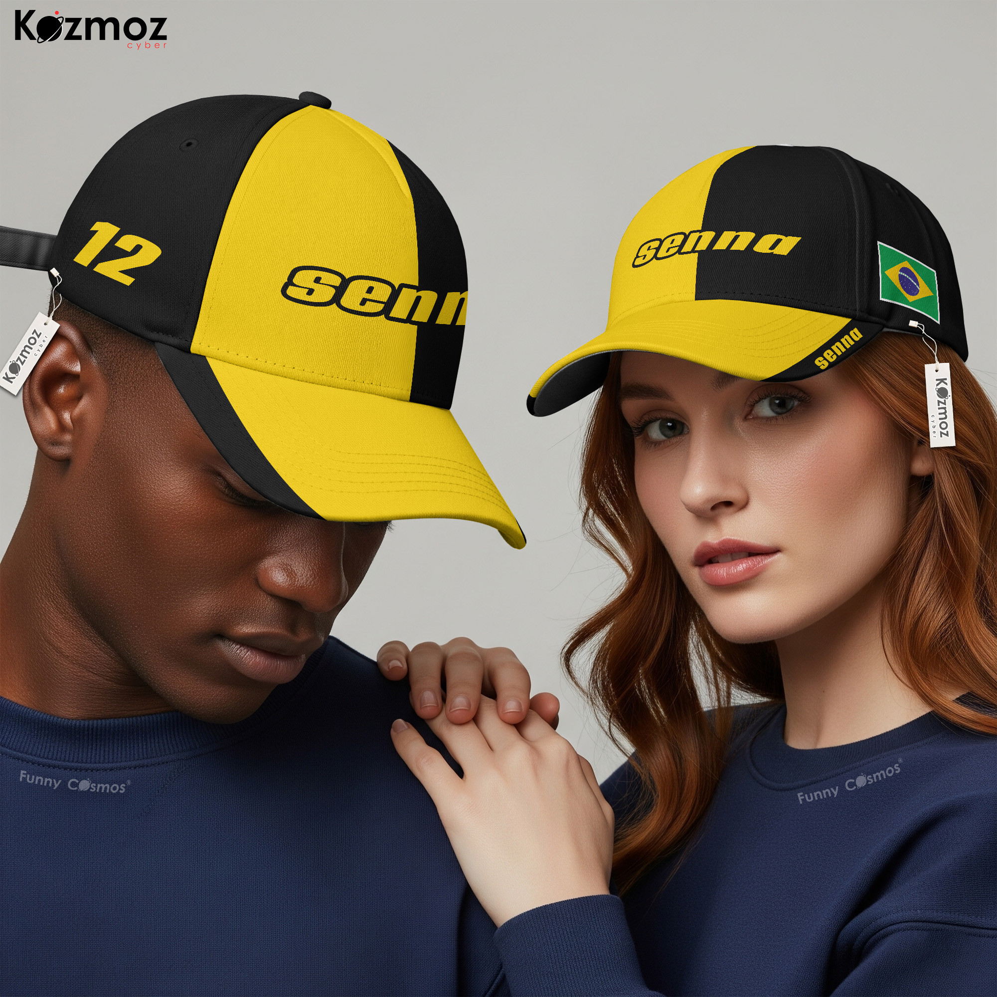 Magic Senna Cap Brazil Flag Racing Hat