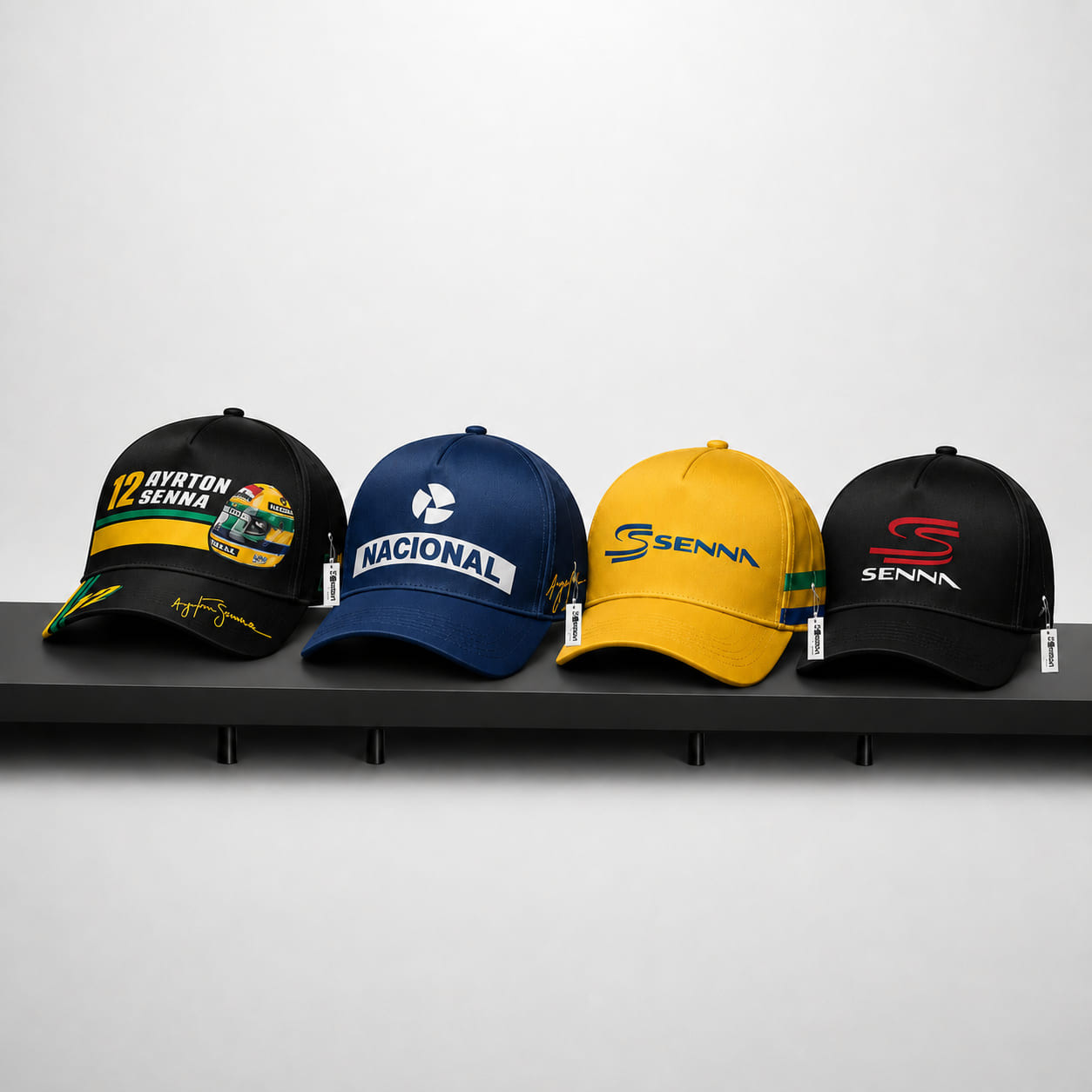 Magic Senna Cap F1 Legend Hat Bundle - Perfect Racing Gift