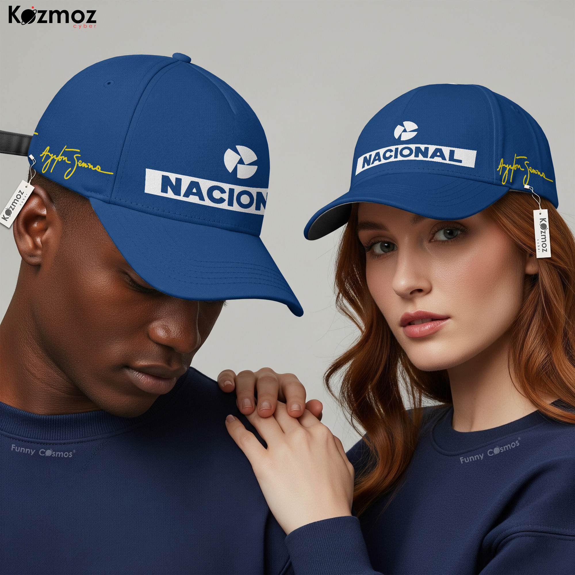 Magic Senna Cap Nacional Racing Hat Modern Navy