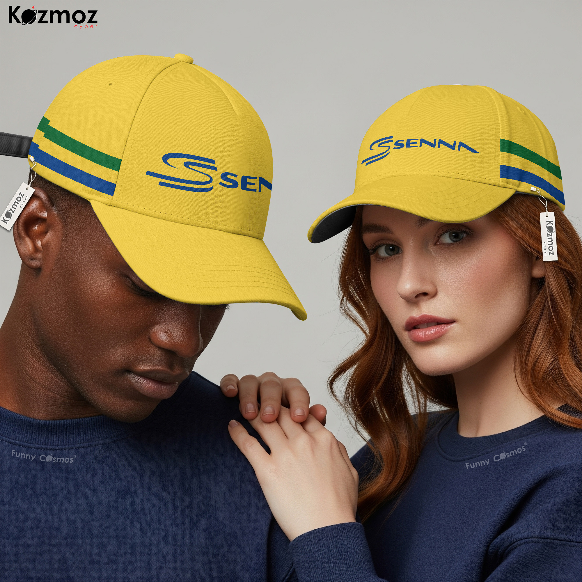 Magic Senna Cap Yellow Racing Hat
