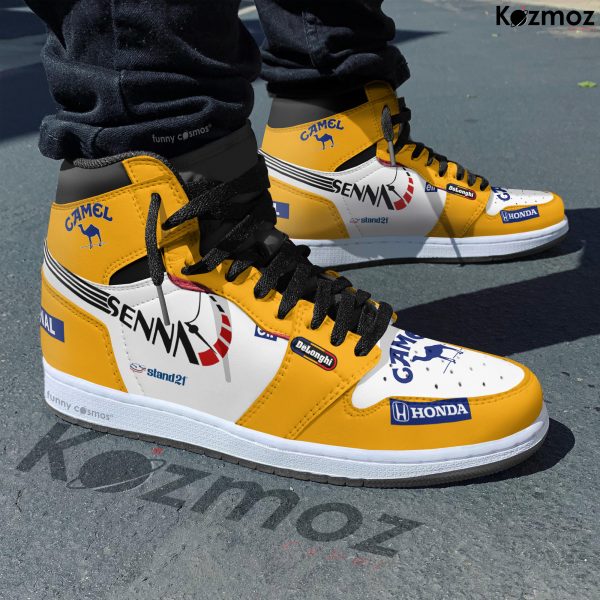 Magic Senna McLaren Custom Shoes Racing Monaco 1987 Racing JD Sneakers - 5