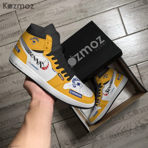 Magic Senna McLaren Custom Shoes Racing Monaco 1987 Racing JD Sneakers - 7