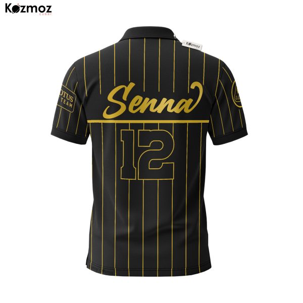 Magic Senna Polo Shirt (Gold Eddition) - Lotus Special Motorsport Teamwear - 7