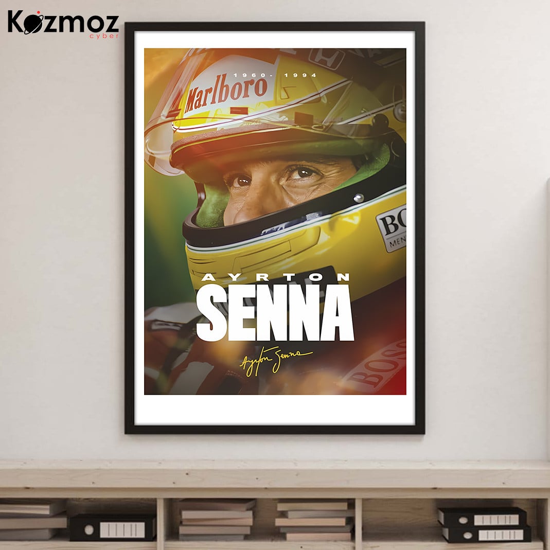 Magic Senna Poster - Legend Racing Wall Art