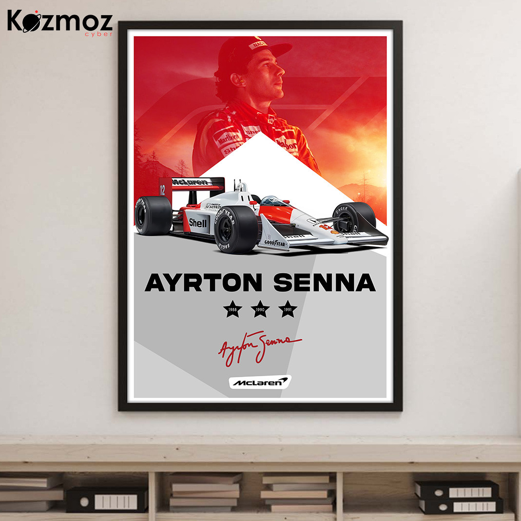 Magic Senna Poster - McLaren Team