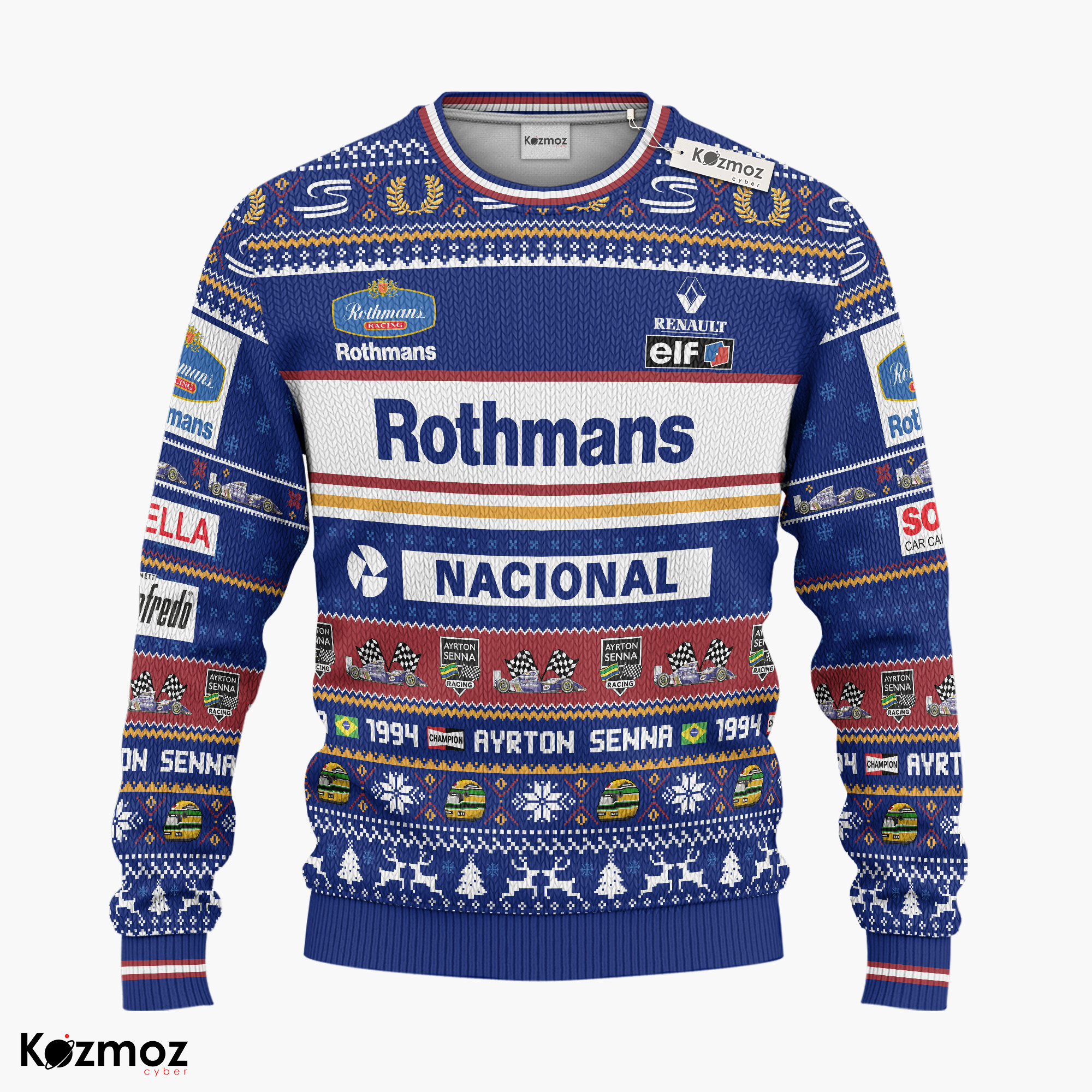 Magic Senna Racing Ugly Xmas Sweater - 8