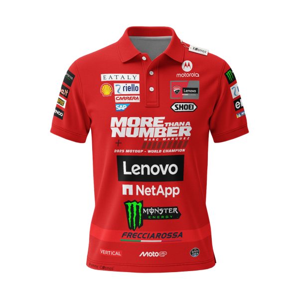 Marc Marquez 2025 MotoGP World Champion Custom Polo Shirt - 6