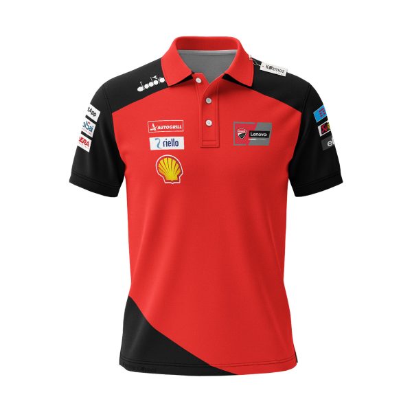 Marc Marquez Ducati MotoGP Racing Custom Polo Shirt - 6