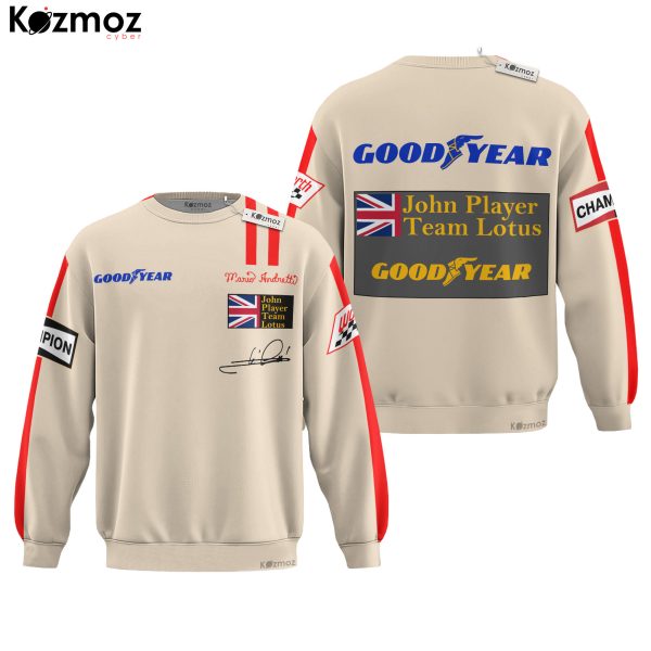 Mario Andretti Racing Costume 1976 Signed Race Used Lotus Racing Team - 9