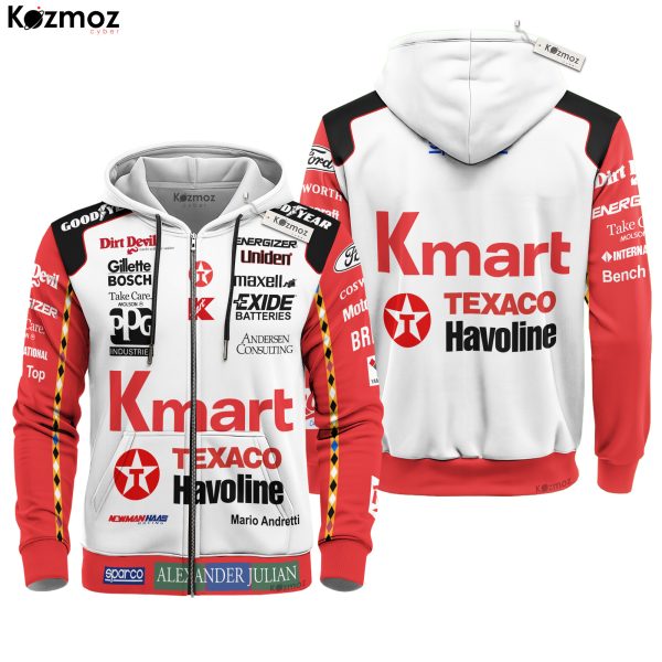 Mario Andretti Racing Costume Shirt Hoodie Collection - NewmanHaas Racing Team - 8