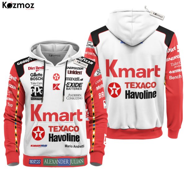Mario Andretti Racing Costume Shirt Hoodie Collection - NewmanHaas Racing Team - 7
