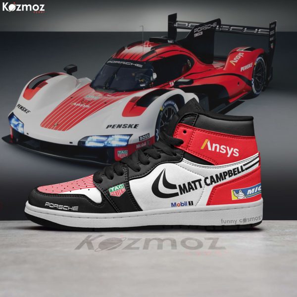 Matt Campbell Porsh Custom Shoes 963 LMH Livery 2024 JD1 Racing Shoes - 6