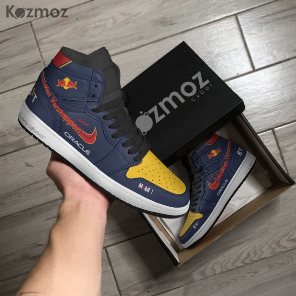 Max Verstappen AJ1 Sneaker Red Bull RBR20 Livery 2024 Custom Racing Shoes - 7