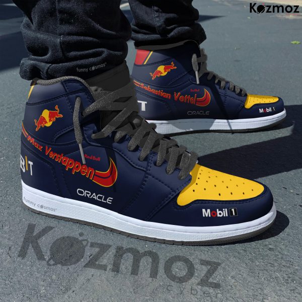 Max Verstappen AJ1 Sneaker Red Bull RBR20 Livery 2024 Custom Racing Shoes - 6