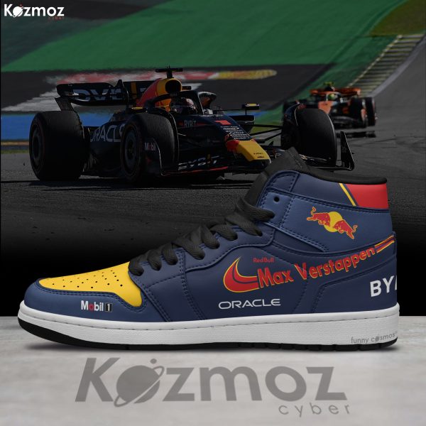 Max Verstappen AJ1 Sneaker Red Bull RBR20 Livery 2024 Custom Racing Shoes - 5