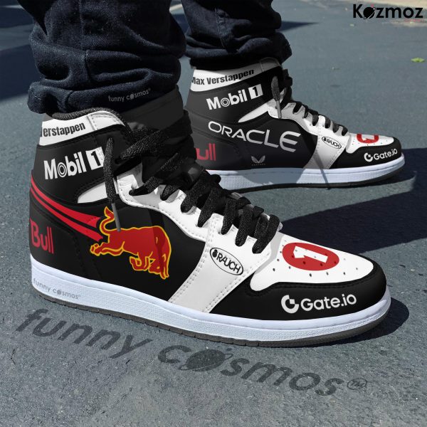Max Verstappen AJ1 Sneakers Red Bull Racing Honda Tribute RB21 Livery 2025 Custom Racing Shoes - 5