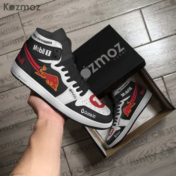 Max Verstappen AJ1 Sneakers Red Bull Racing Honda Tribute RB21 Livery 2025 Custom Racing Shoes - 7