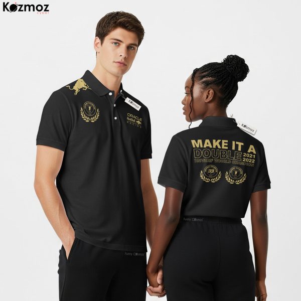 Max Verstappen Polo Shirt 2022 World Champion Collection - Red Bull Racing Formula Team