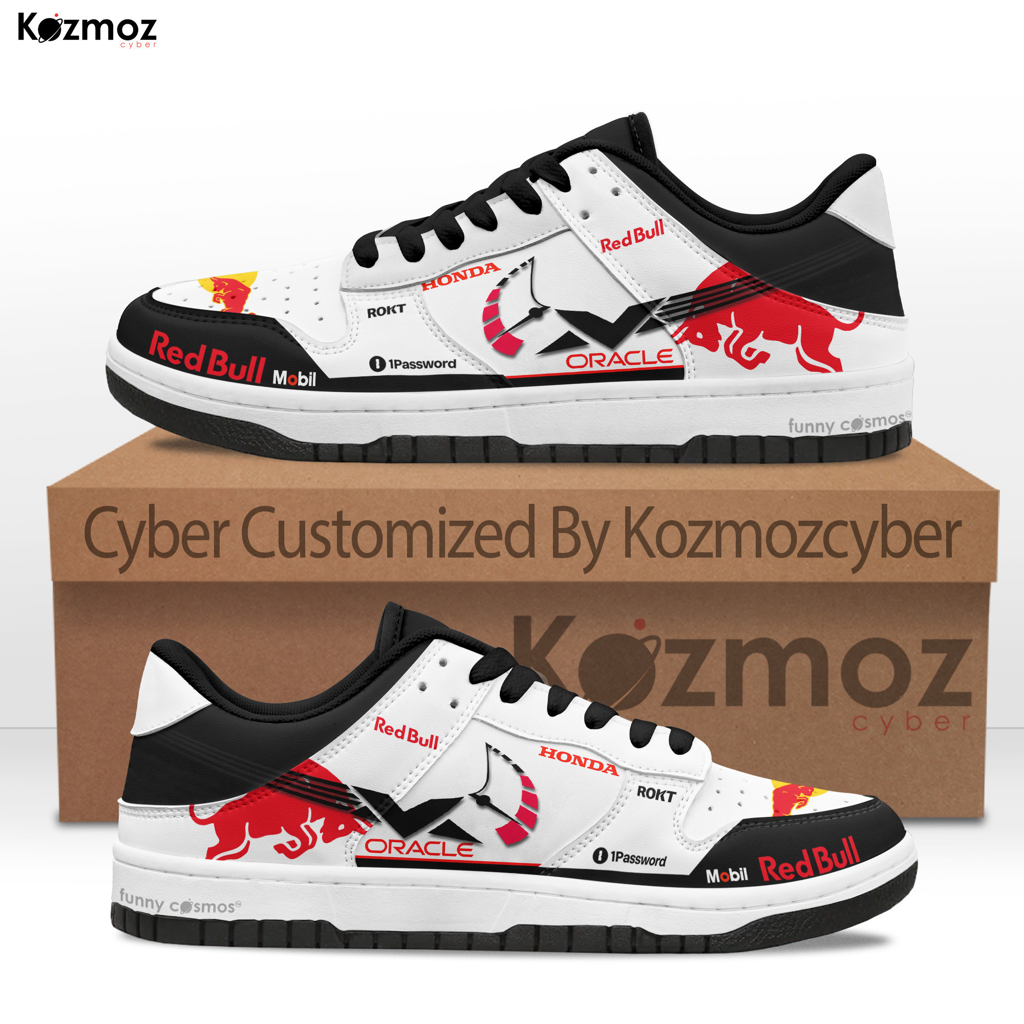 Max Verstappen SB Dunk Sneakers Red Bull RB21 Japanese Grand Prix Livery 2025 Custom Racing Shoes