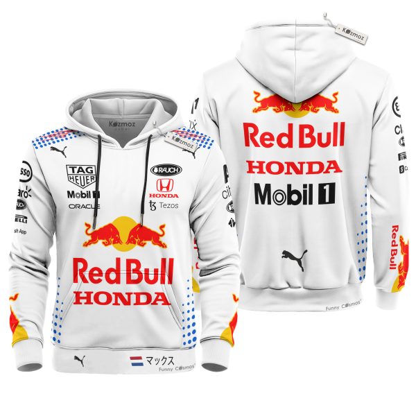 Max Verstappen Signed Red Bull White Racing Suit 2021 - 9