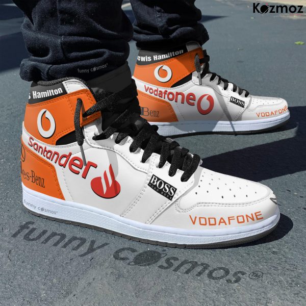 McLaren Lewis Hamilton Custom Shoes Chrome Livery 2008 Livery MP4-23 Racing Shoes - 5
