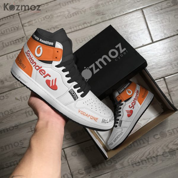 McLaren Lewis Hamilton Custom Shoes Chrome Livery 2008 Livery MP4-23 Racing Shoes - 7