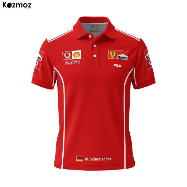 MSC Racing Polo Shirt 2004 Livery SF Marlboro Polo Team - 7