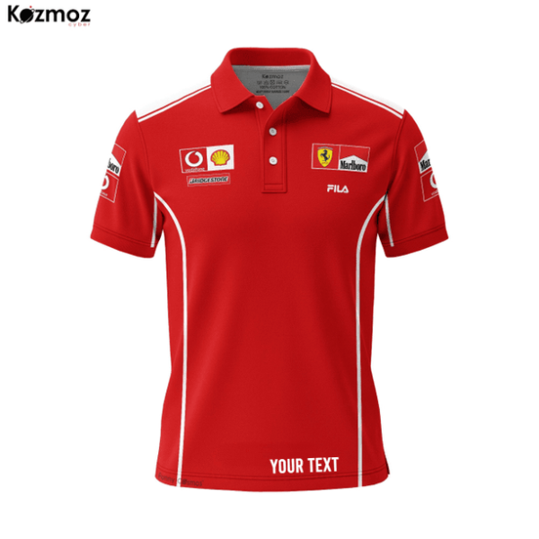 MSC Racing Polo Shirt 2004 Livery SF Marlboro Polo Team - 9