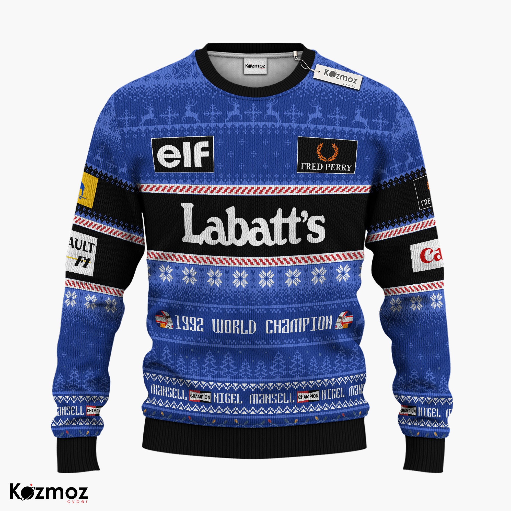 Nigel Mansell 1992 Ugly Xmas Sweater