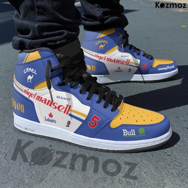 Nigel Mansell Custom Shoes Williams Renault FW14B Livery 1992 Racing Shoes - 6