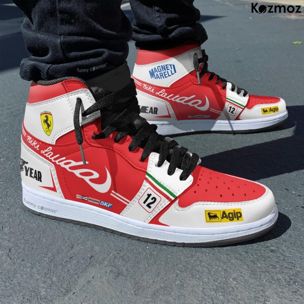 Niki Lauda AJ1 Sneaker SF 312T Livery 1975 Custom Racing Shoes - 6