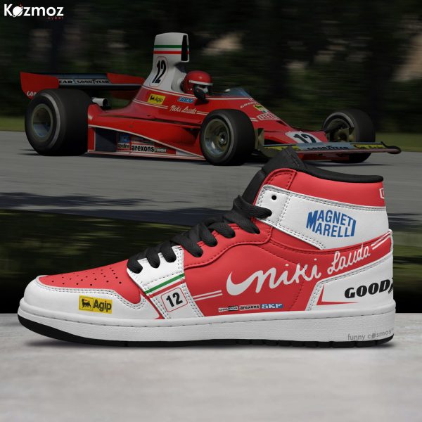 Niki Lauda AJ1 Sneaker SF 312T Livery 1975 Custom Racing Shoes - 5