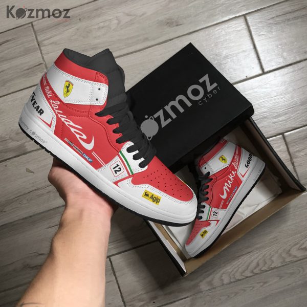 Niki Lauda AJ1 Sneaker SF 312T Livery 1975 Custom Racing Shoes - 7