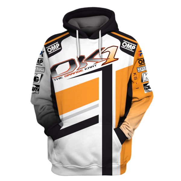 Ok1 Kart Hoodie The Orange Kart Sweater Ok1, Omp Go Kart Racing Costume - 14