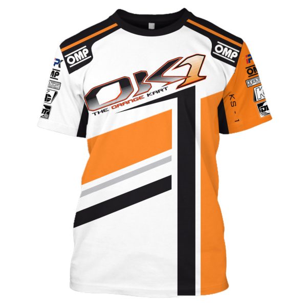 Ok1 Kart Hoodie The Orange Kart Sweater Ok1, Omp Go Kart Racing Costume - 18