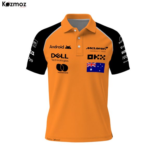 Oscar Piastri 2025 Racing Polo Shirt McLaren Polo Team - 8