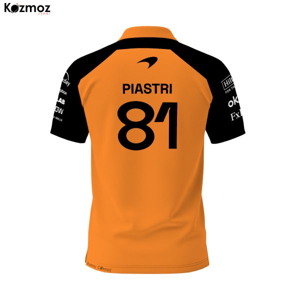 Oscar Piastri 2025 Racing Polo Shirt McLaren Polo Team - 9