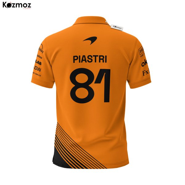 Oscar Piastri Racing Polo Shirt McLaren Polo Team - 8