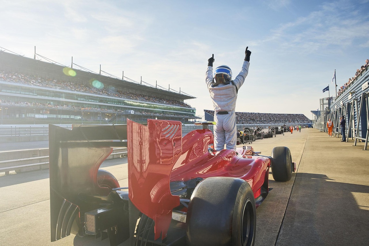 Motorsport street racing atmosphere with passionate fans