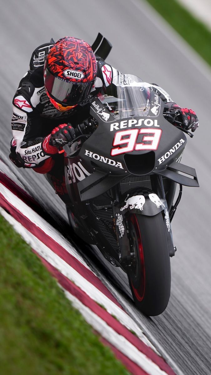 MotoGP motorcycle with advanced aerodynamic technology