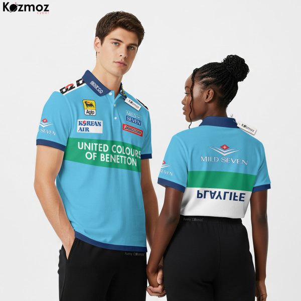 Polo Shirt 2001 Mild Seven Collection - Benetton Team