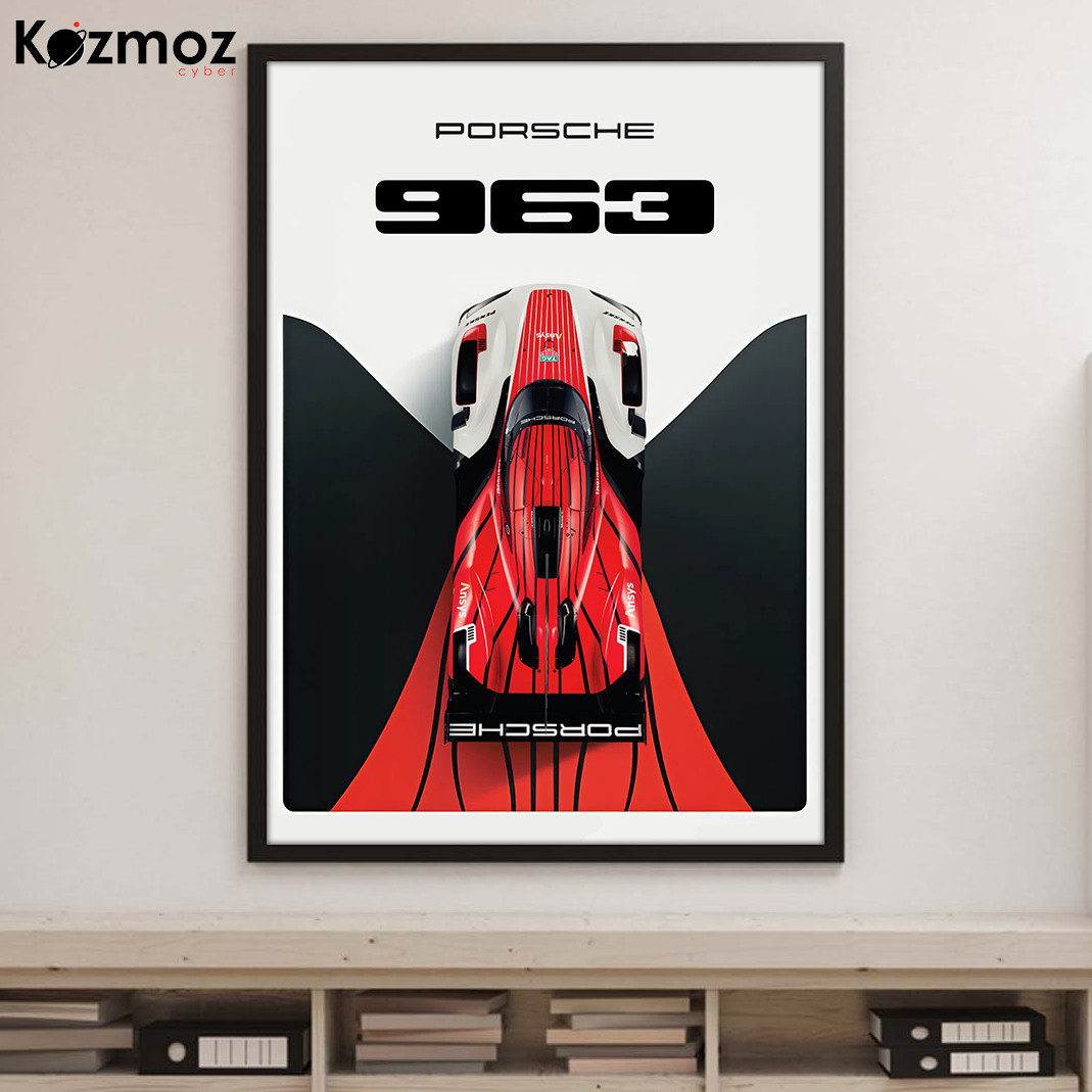 Porsh 963 Racing Poster Porsh Motorsport Endurance Wall Art