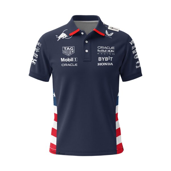 RBR F1 American Flag Custom Polo Shirt - 6